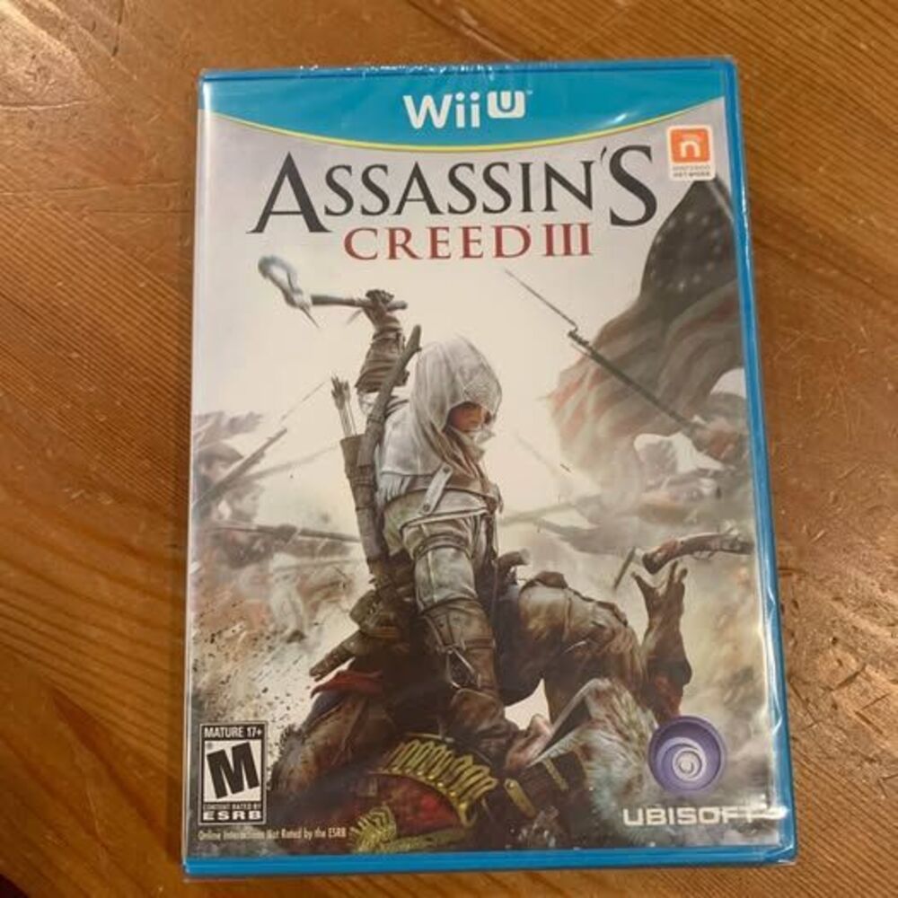 New Sealed Nintendo Wii U Assassin’s creed III Game